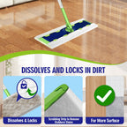 FURCIELOS 40 Count XL Heavy Duty Wet Mopping Cloths Refill Compatible with Swiffer Sweeper XL Mop, Disposable Wet Pads Refill X-Large Size for Multi-Surface Floor Cleaning, Unscented