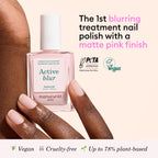 Manucurist Active Blur Powder Pink Matte Nail Strengthener Polish