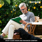 SKYOAK 2 Pack Premium Reader Sunglasses for Men with UV400 Protection Outdoors, TR90 Lightweight Tinted Reading Glasses Half Frame Design, Dark Lens Sun Readers & 2.5x - Not Bifocals