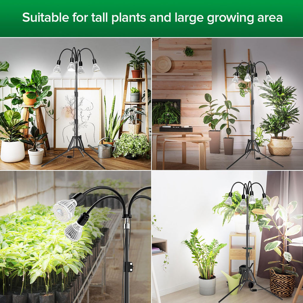 SANSI Grow Lights for Indoor Plants, 128W Plant Lights for Indoor Growing