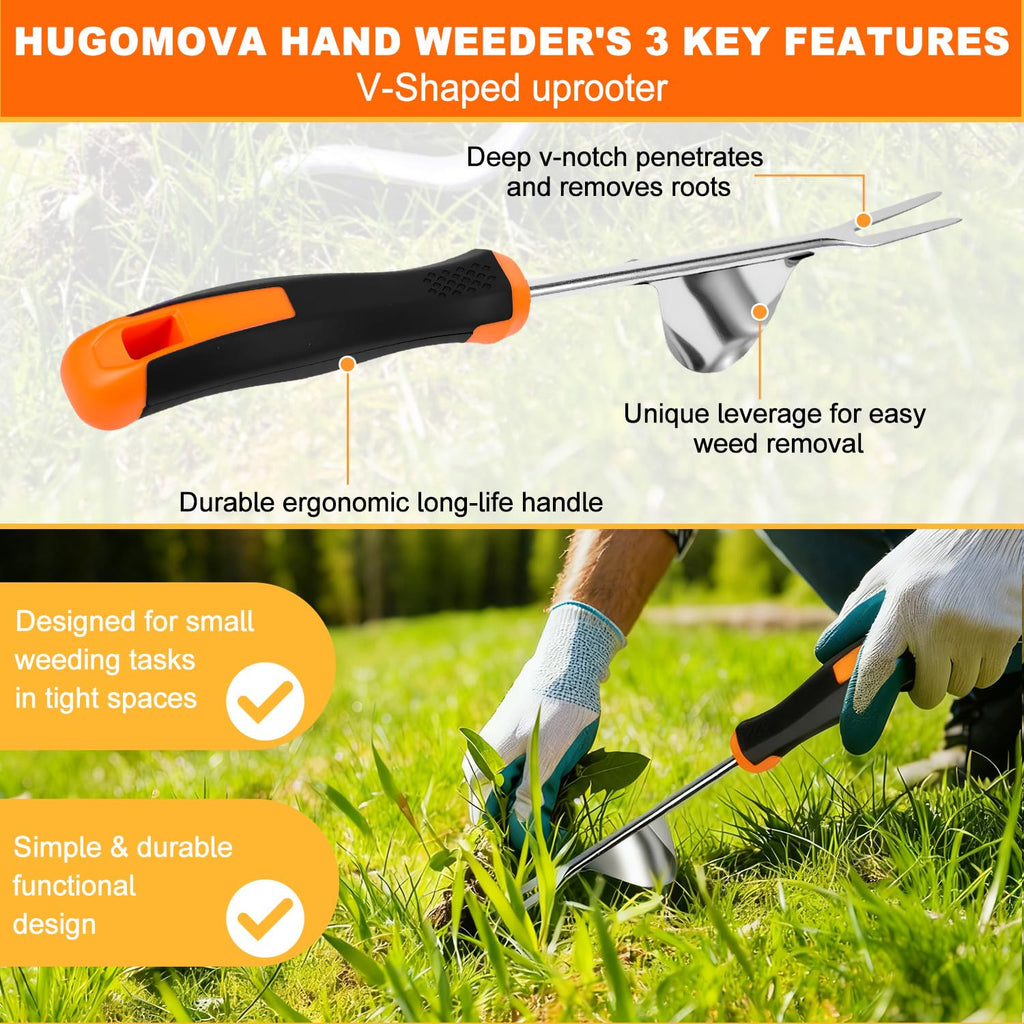 2026 Weed Puller Tool, 4 Pack New Garden Stainless Steel Weeder Tool Hand Weeder Tool,Multi-Purpose Weed Remover Tool Weeding Tools for Gardening