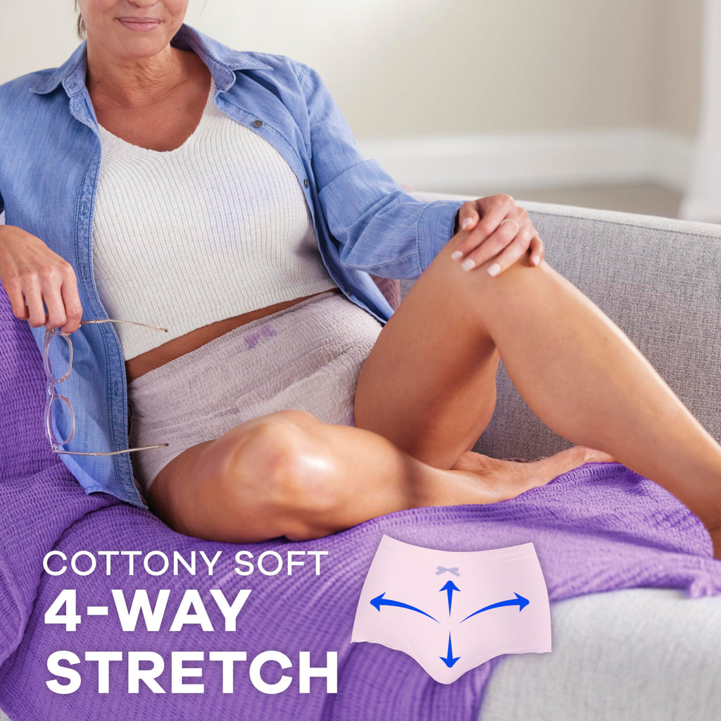 Always Discreet Adult Incontinence Underwear for Women and Postpartum Underwear, Small/Medium, Up to 100% Bladder Leak Protection, 32 Count