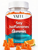 Soy Isoflavones Supplement for Women – Non-GMO Phytoestrogens for Menopause Relief, Hot Flashes, Hormonal Balance, Genistein, Soy with Isoflavones, Bone Health Support – 60 Vegan Chewable Gummies