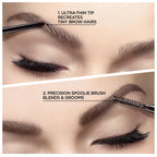 L'Oreal Paris Makeup Brow Stylist Definer Waterproof Eyebrow Pencil, Ultra-Fine Mechanical Pencil, Draws Tiny Brow Hairs and Fills in Sparse Areas and Gaps, Dark Brunette, 0.11 Ounce (Pack of 2)