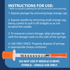 TRUEplus Single-Use Insulin Syringes, 30G 0.5cc 5/16 Inch Needle Length, 100 Count (10 Packs of 10)