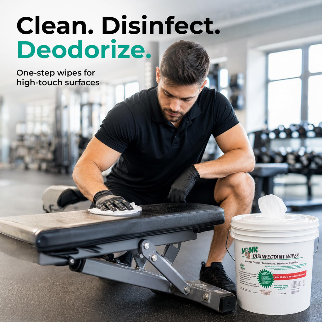 Monk Disinfecting Wipes (2 Buckets of 800 Count) for Commercial Facilities