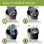 Polly Plastics Rock Tumbler Tumbling Media Grit Kit & Plastic Filler Pellets