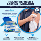 Body Wipes for Adults Bathing No Rinse - 20 Count Travel Shower Wipes - 10 x 11.5" Individually Wrapped Thick Cleansing Waterless Wash Scrubs - Disposable Washcloths for Camping & Elderly Incontinence