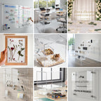 CALPALMY 12 x 12 x 1/4 inch Clear Cast Acrylic Plexiglass Sheet, 2-Pack