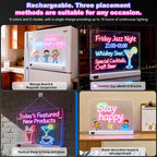 Cosmody Rechargeable LED Drawing Board,Gift for Boys Girls Ages 3+ (White)