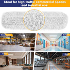 41" Commercial Dust Mop Replacement Heads: Resuable Washable Industrial Cotton Pads Refills for Janitors Warehouse Gym School Floor Cleaning, Only Fit for B0FN7JTZDK