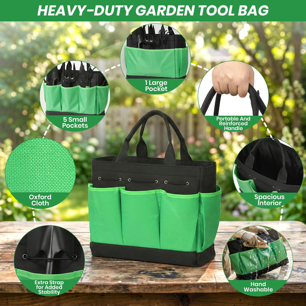 Velway 11-Piece Garden Tools Set Heavy Duty with Ergonomic Handles