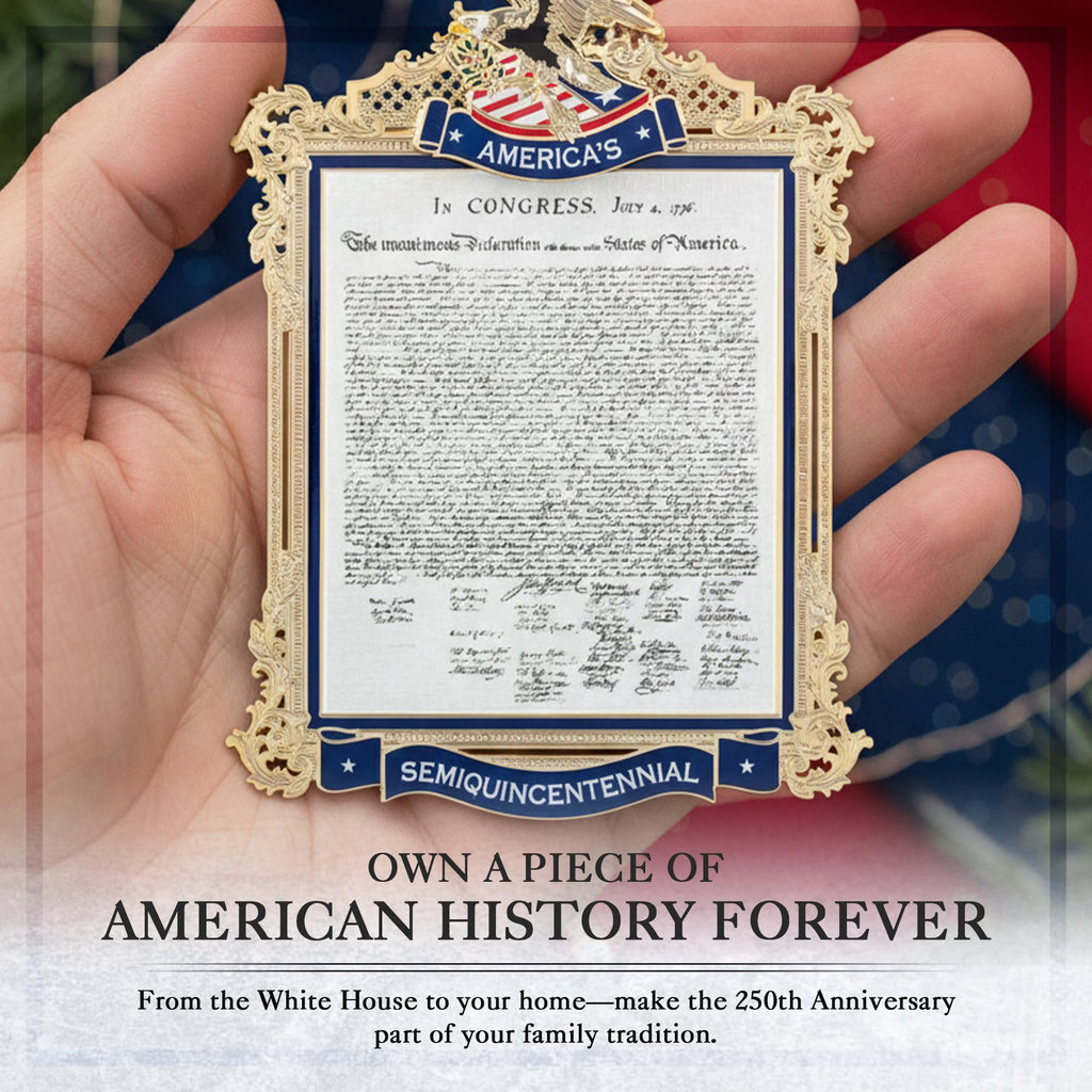 Official 2026 White House Christmas Ornament, America 250th