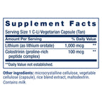 Life Extension Memory Protect, Lithium, colostrinin Milk peptides, Memory and Cognitive Health Support, Gluten-Free, Non-GMO, 12 colostrinin-Lithium (C-Li) Capsules, 24 Lithium (Li) Capsules