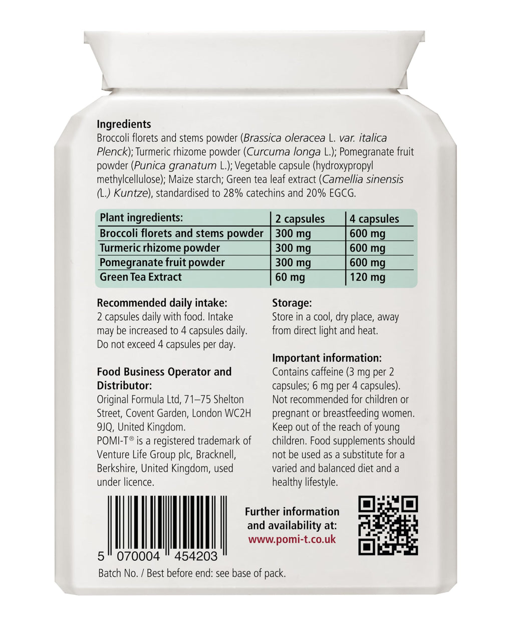 Pomi-T 60 Capsules 1.34 oz Pack - 2