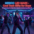 MEGOO Led Light up Mask with Gesture Sensing,Boys Toys Gifts for Kids