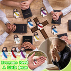 AIRNEY 200 PCS Little Jesus Figures Easter Religious Toys, Mini Tiny Pocket Figurines in Bulk, Jesus Loves You Christ Toys, School Religious Party Favors Gift for Easter Egg Stuffers (200)