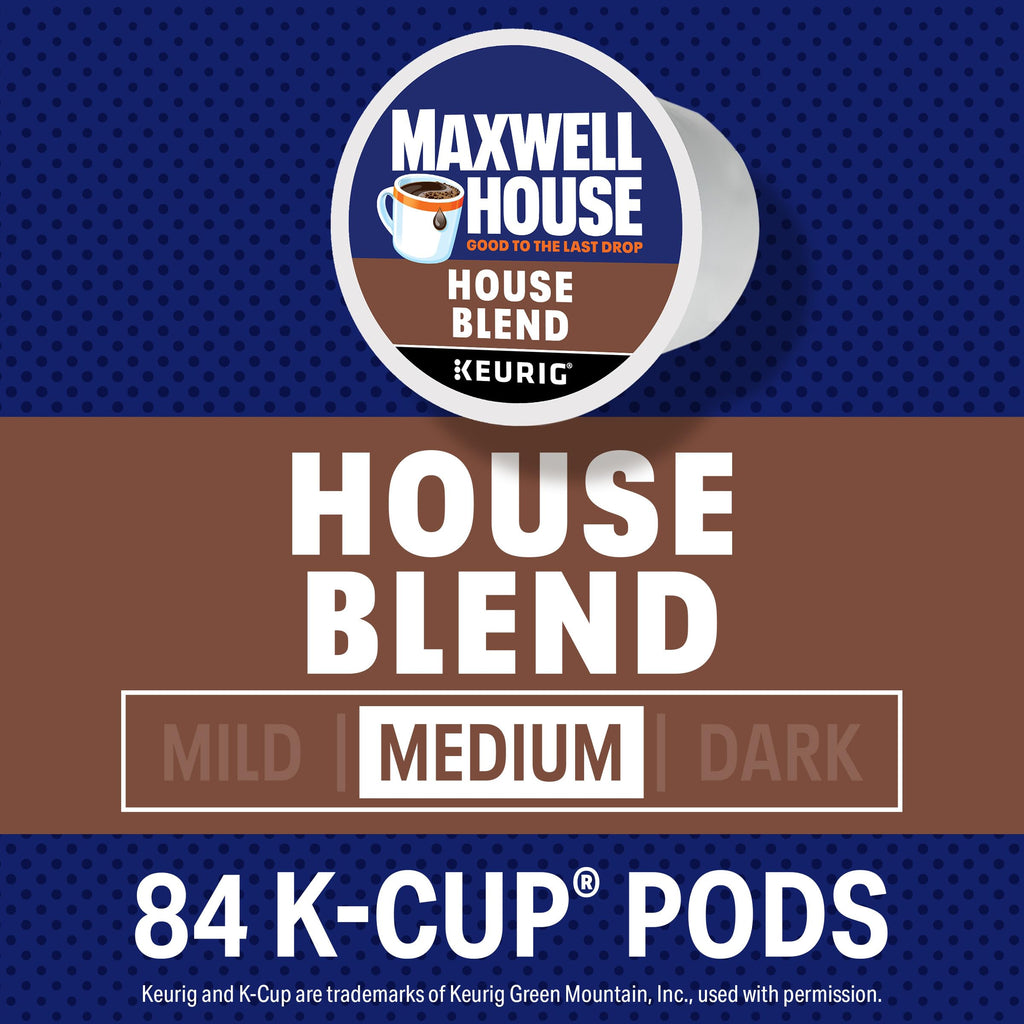 Maxwell House K-Cup® Coffee Pods, 84 ct Box, House Blend Medium Roast