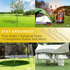 FCENDS Spiral Tree Stake Kit, Tree Stakes and Supports for Leaning Trees, Protect Trees from Bad Weather