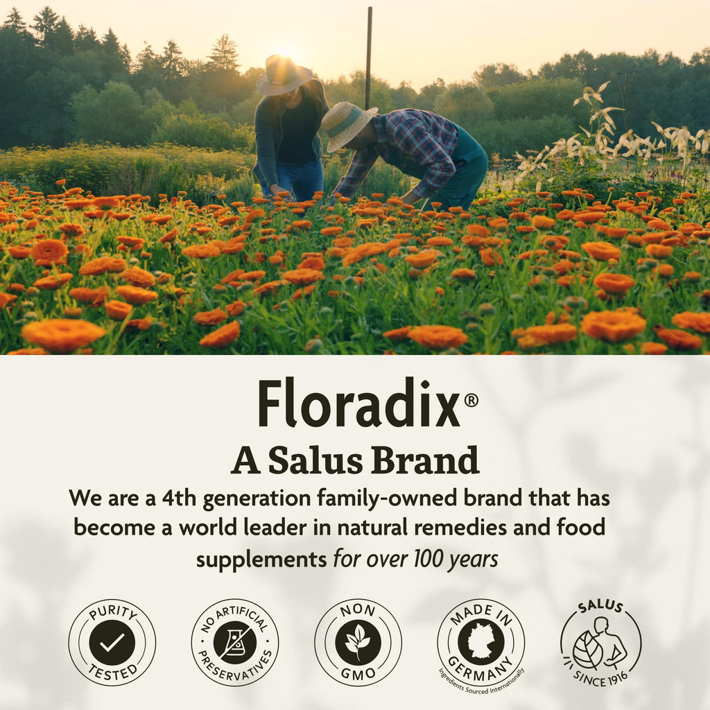 Floradix Iron & Herbs - Liquid Herbal Supplement for Energy Support - Iron Supplement with Vitamin C & Vitamin B Complex - for Men & Women - 23.7 fl oz