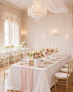 Nervure 350PCS Pink Plastic Plates - Pink Plastic Dinnerware Sets for 50 Guests - 100 Disposable Plates, 150 Gold Silverware, 50 Cups, 50 Napkins Perfect for Wedding & Party