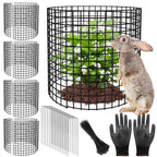 5 Pack Plant Protectors from Animals, 13x12" Plant Cages for Outdoor Plants
