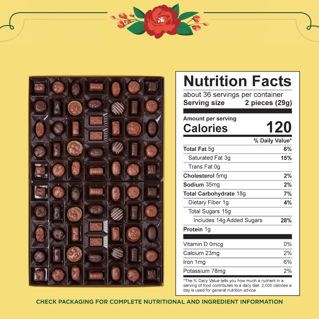 WHITMAN'S SAMPLER Assorted Milk & Dark Chocolate Candy Gift Box, 36 oz.
