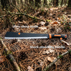 ZOOM.LZ Billhook Sickle Machete for Yard Work Cutting Trees Heavy Duty machetes Mexicanos de Trabajo Best Machete Camping,Gardening Machete,Land Management,Hunting and Outdoor.Green