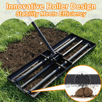 G GREENLY-AG 30" Heavy Duty Lawn Leveling Rake, 6.5FT Soil Leveler Tool