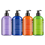 Dr. Bronner's - Organic Sugar Soap (12 oz Variety Pack) Lavender, Peppermint, Tea Tree, & Lemongrass - Made with Organic Oils, Sugar & Shikakai Powder, 4-in-1 Use: Hands, Body, Face & Hair | 4 Count