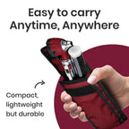 Zyrev ZetaLife Otoscope - Ear Scope with Light, Ear Infection Detector, Pocket Size (Maroon Color)