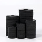 120Pcs Flat Rubber Washers Assortment Kit,16/18/20/25/30mm Black Washer,Vibration Absorbing Pads Sealing Rubber Washers for Faucets Garden Bolts Screws Hose Plumbing Shower Head- 5 Sizes