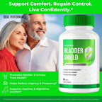 Bladder Shield Capsules, Advanced Bladder Control Support Supplement Pills - All Natural BladderShield Urinary Tract Health Formula for Health and Wellness to Ensure Quality Reviews (60 Capsules)