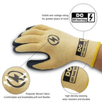 DongChu 10 Pairs Insulated Electrician Gloves 400V Voltage Resistant Gloves Flame Retardant Work, Electrical Rubber Non-slip Texture Design for Electricians Prevent Shock