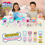 Little Live Pets Dog House Playset Bundle, Mama Surprise Families Frenchie and Spaniel Collection, Interactive Fold-Out Dog Playset Toy for Kids 5+