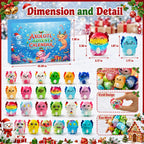Axolotl Squishy Advent Calendar 2026,24 Axolotl Slow Squisies Toys,Christmas Countdown Calendar Party Favors,Christmas Stocking Stuffers Gifts