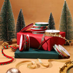 LaRibbons Christmas Ribbon for Crafts, 10 Rolls, 47 Yards Total