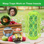 4 Pack Wasp Trap Outdoor Hanging, Carpenter Bee Catchers for Outside(Green)