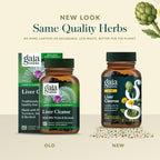 Gaia Herbs Liver Cleanse - Liver Health Support Herbal Supplement with Milk Thistle, Burdock, Turmeric, Dandelion & More* - 60 Vegan Liquid Phyto-Caps (30 Servings)