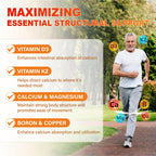 Calcium 1200 mg with Vitamin D3 Gummies for Adults - Calcium Citrate with Vitamin D3 K2, Magnesium, Zinc, Boron, Copper and Ashwagandha - Extra Absorption Calcium Supplement for Women Men