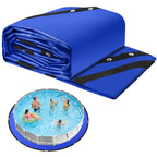 REGMICS 24FT Round Pool Liner Pad for Above Ground Pools, 165 GSM Thickened Puncture-Resistant Under Mat (25FT Actual), Heavy-Duty Underlayment with Metal Grommets
