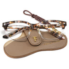 FancyFlower Square Reading Glasses for Women - Blue Light Blocking Reader - Amber Mist - Honey Crystal 1.75x