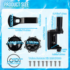 2-Port/3-Port Pool Valve Rebuild Compatible with Jandy 2-way/3-way 4717,4716,4715,1154,1157,2875,2876 Valve and Gray Includes Handle 7433,Diverter Valve 4720,Valve Cover 4606,R0547600 Screws (1 PACK)