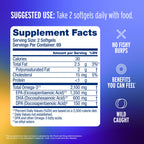 Oceanblue Professional Omega-3 2100mg Fish Oil Supplement – Triple Strength, High Potency EPA, DHA & DPA – Burpless, Wild-Caught, Natural Orange Flavor – 138 Count (Pack of 2)