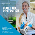 London Labs Synsafe 4 Mil -Blue Nitrile Exam Gloves –Disposable Latex Free & Powder Free – Extra Strong, Rubber Gloves – First Aid Kit, Medical, EMT, Cleaning, Cooking | Bulk Case of (1000 ct)