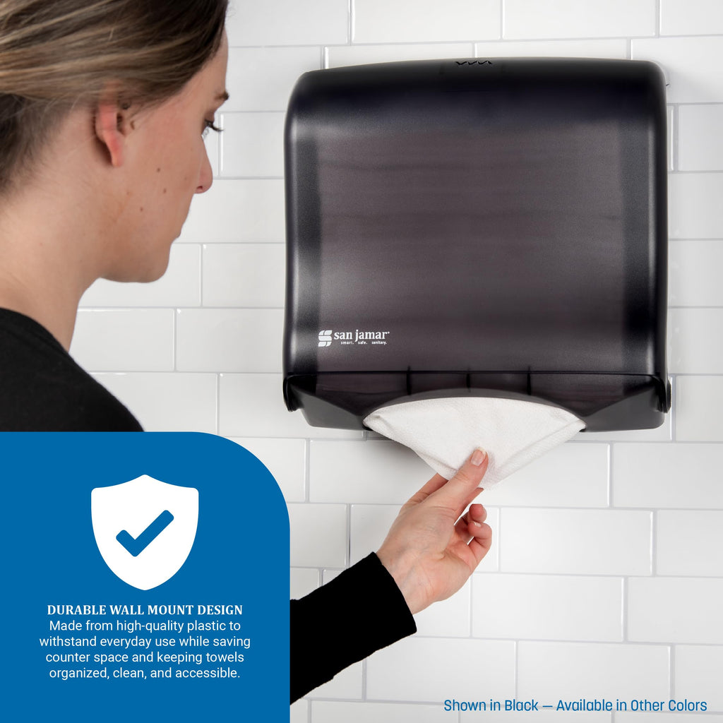 SANT1755TBK - Ultrafold Fusion C-fold amp; Multifold Towel Dispenser, 11 1/2x5 1/2x11 1/2, Black