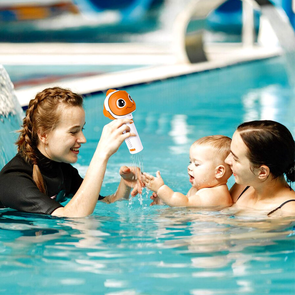 MKLZ Chlorine Floater, Small Floating Pool Chlorine Dispenser for 1 Inch Tablets, Mini Clown Fish Bromine Holder for Hot Tub, Spa, Swimming Pools