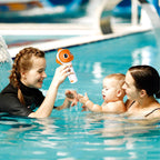MKLZ Chlorine Floater, Small Floating Pool Chlorine Dispenser for 1 Inch Tablets, Mini Clown Fish Bromine Holder for Hot Tub, Spa, Swimming Pools