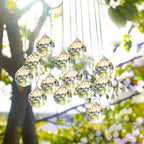 MerryNine Clear Crystal Sun Catcher Suncatcher Prism Ball with Metal Chains
