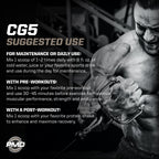 PMD Sports CG5 Premium Creatine & L Glutamine Powder, Power Recovery, Build Lean Muscle, Increase Workout Performance, Maximum Strength Pre Workout & Post Workout, Unflavored, 60 Servings